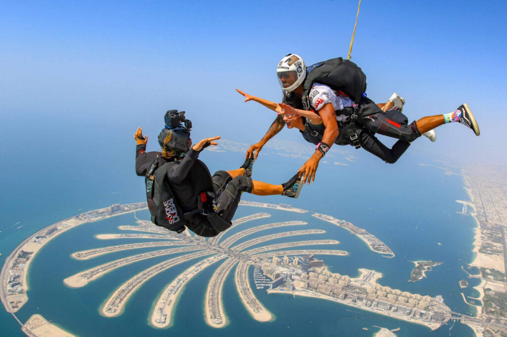 Sky Diving in Dubai