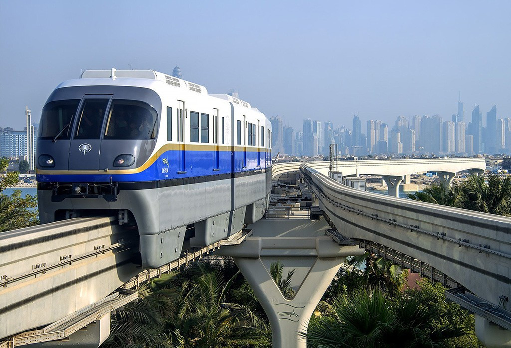 The Palm Jumeirah Monorail in Dubai